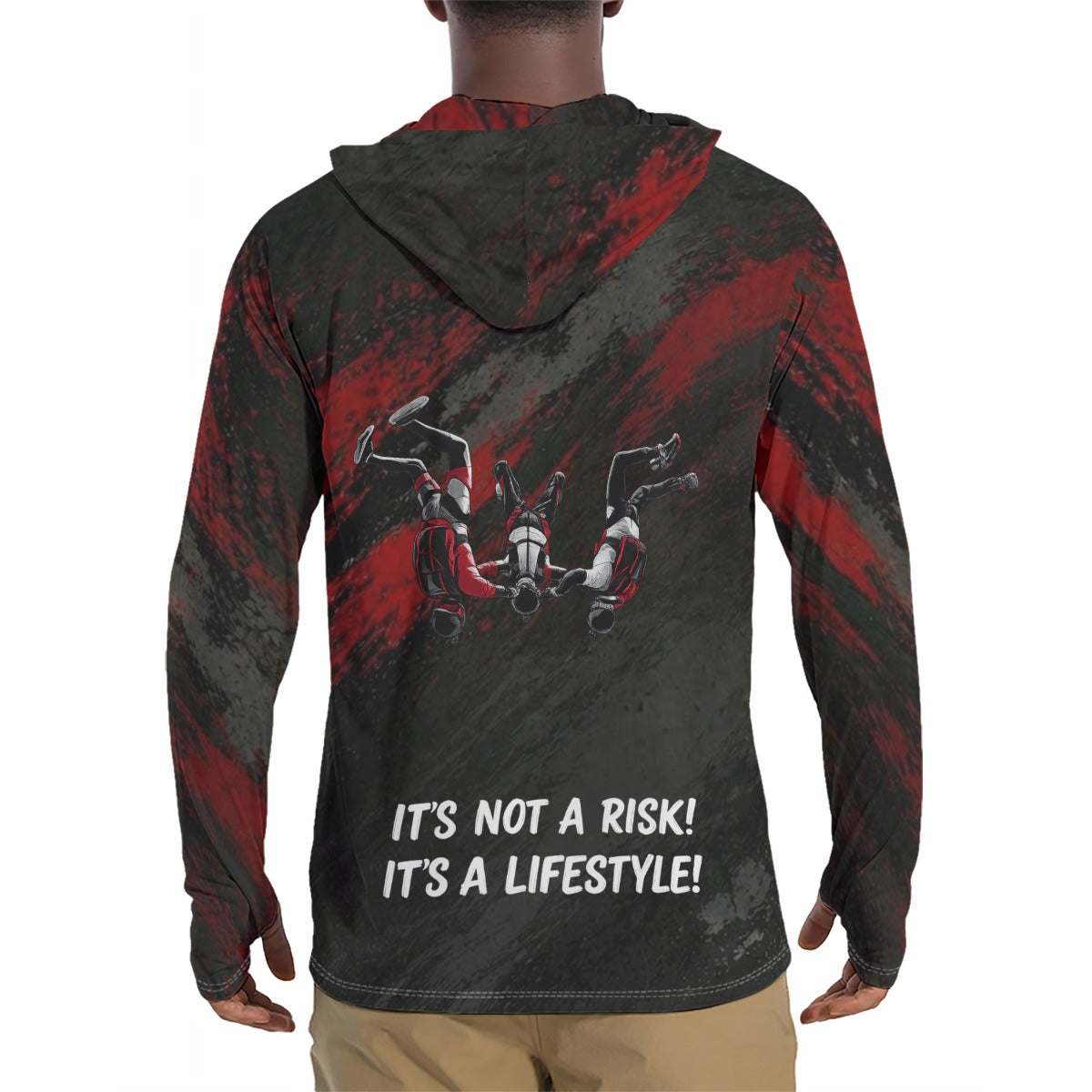 Men's Hoodie With Thumb Holes
