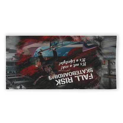Fall Risk Skate Beach Towel