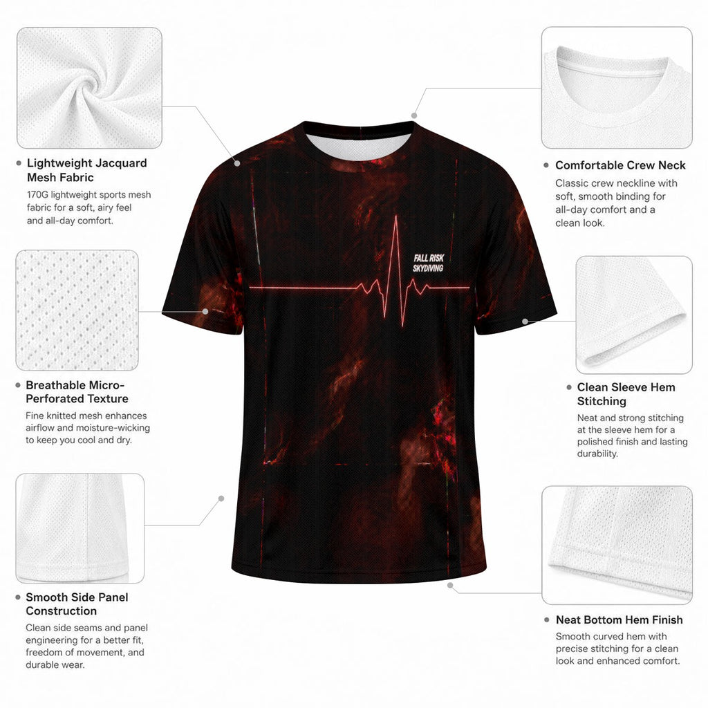 Black EKG unisex jersey