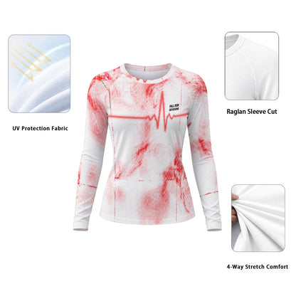 Women's White Pulse Sun Protection Jersey