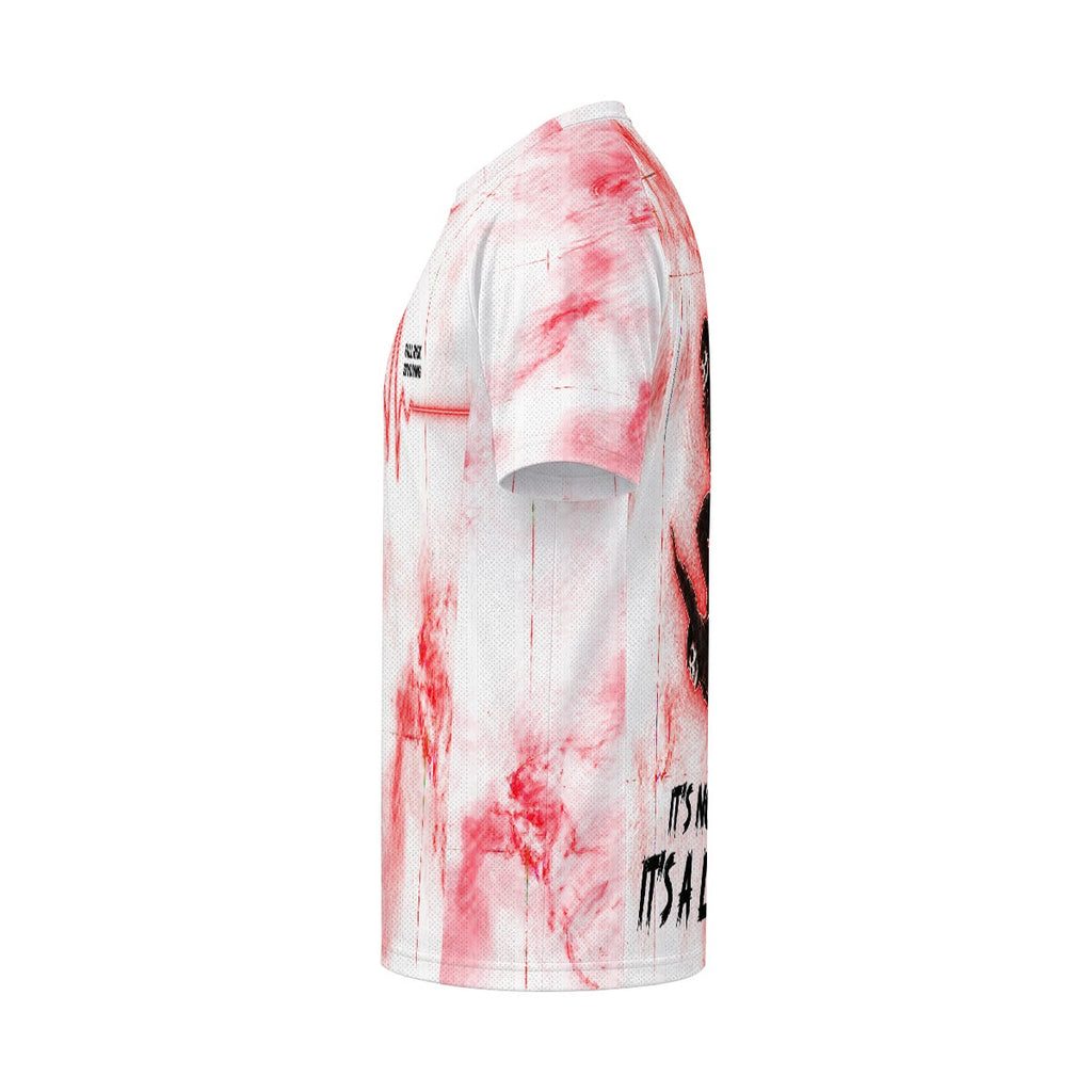 White EKG Unisex Jersey