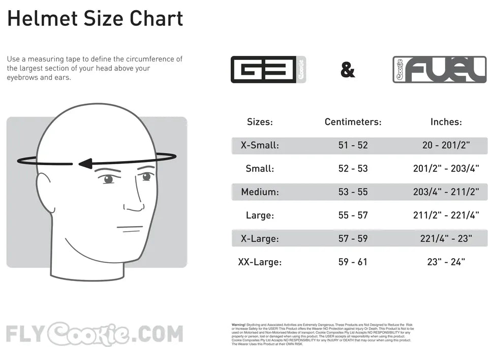Cookie G3 skydiving Helmet